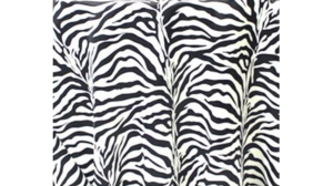 120" Black & White Zebra Lamour - Polyester rental Jupiter, FL