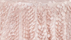 120" Blush Pink Petal Circle - Taffeta rental Jupiter, FL