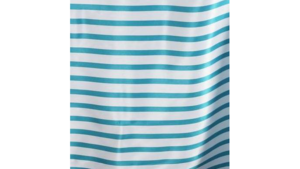 120" Turquoise & White Stripe Satin rental Jupiter, FL