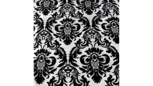 12X72 Black & White Damask Runner rental Jupiter, FL