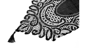 13X108 Black - Crochet Lace Runner rental Jupiter, FL