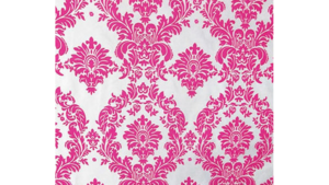 13X108 White & Fuchsia Damask Runner rental Jupiter, FL