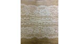 13X120 Burlap Runner W/Lace - 12X120 rental Jupiter, FL