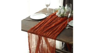 19X120 Terracota Gauze Table Runner rental Jupiter, FL