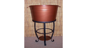 20" Bronze Brass Tub On Stand rental Jupiter, FL
