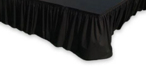 20' X 18" Black Skirt - Stage rental Jupiter, FL