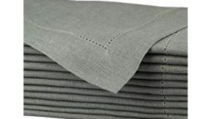 20X20 Gray - Hemstitched- Napkin rental Jupiter, FL