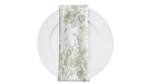 20X20 Sage French Toile- Napkin rental Jupiter, FL