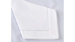 20X20 White - Hemstitched Classic- Napkin rental Jupiter, FL