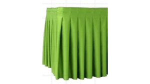 21' X 29" Lime Green Skirt - Bar - Accordion Pleat rental Jupiter, FL