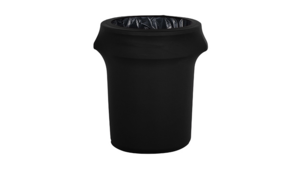 32 Gallon - Trash Can Cover Black Shinny Spandex rental Jupiter, FL