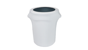 32 Gallon - Trash Can Cover White Spandex rental Jupiter, FL
