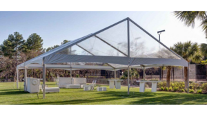 40 X 20 Clear Gable End Frame Tent rental Jupiter, FL