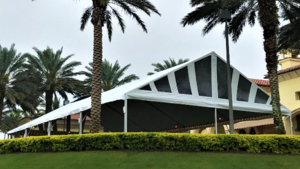 50 X 15 White Gable End Frame Tent rental Jupiter, FL