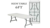 6 Ft X 30" X 19H Children Rectangular Banquet rental in Jupiter, FL