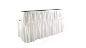 6' Two-Tier Bar W/Skirting (Color : ___) rental Jupiter, FL
