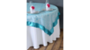 60X60 Turquoise - Organza With Satin Ends rental in Jupiter, FL