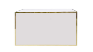 6ft Fenix Promenade Straight Bar White/Gold rental Jupiter, FL