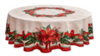 70" Ivory Christmas Poinsettas Overlay rental in Jupiter, FL