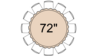 72" Round Table (Seats 10 To 12) rental in Jupiter, FL