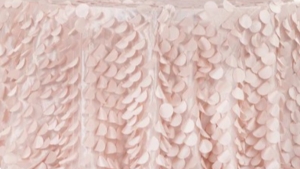 90X132 Blush Pink Petal Circle - Taffeta rental Jupiter, FL