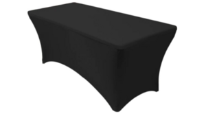 90X156 Black Shinny - Spandex rental Jupiter, FL