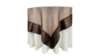 90X90 Brown -Organza With 6" Satin Ends- Overlay rental in Jupiter, FL