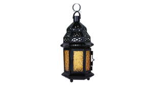 Black & Amber Moroccan Lantern Small 9"X4" rental Jupiter, FL