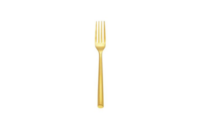 Brushed Gold Salad/Dessert Fork ( Set Of 10) rental Jupiter, FL