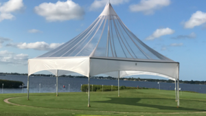 Clear Hexagonal Tent rental Jupiter, FL