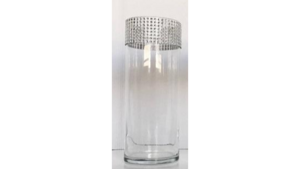Cylinder Glass Vase Rhinestone 18"H X 4"W rental Jupiter, FL