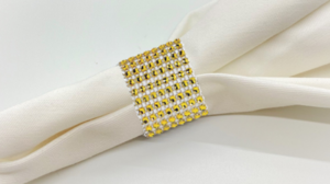 Gold Rhinestone Napkin Ring rental Jupiter, FL