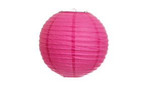 Hot Pink Paper Lantern 14" W/ Light rental Jupiter, FL