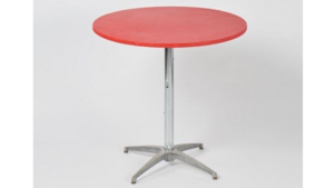 Kwik 36" Red Fitted Plastic Table Cover rental Jupiter, FL