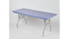 Kwik 6' X 30" Navy/White Fitted Plastic Table rental in Jupiter, FL