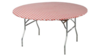 Kwik 72" Round Red/White Fitted Plastic Table rental in Jupiter, FL