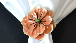 Light Pink Flower Napkin Ring rental Jupiter, FL