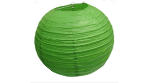Lime Green Paper Lantern 14" W/ Light rental Jupiter, FL