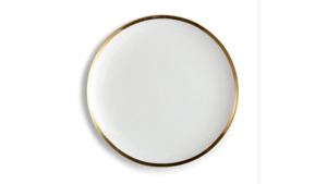 Luna White With Gold Rim Coupe Dinner Plate 10.5" rental Jupiter, FL