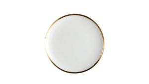 Luna White w/ Gold Rim Coupe Salad/Dessert Plate rental Jupiter, FL