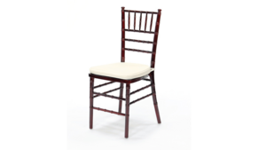 Mahogany Chiavari Chair W/Ivory Cushion rental Jupiter, FL