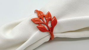 Orange Leaf Napkin Ring rental Jupiter, FL