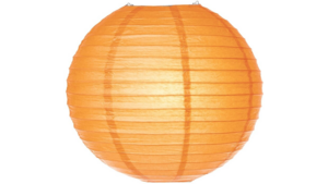 Orange Paper Lantern 14" W/ Light rental Jupiter, FL