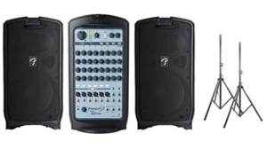 Pa System Bluetooth W/Wired Mic & Stand 375 Watts rental Jupiter, FL