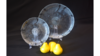 Round Clear Etched Glas Salad/Dessert Plate 7.5" rental in Jupiter, FL