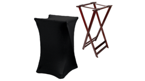 Spandex Tray Stand Cover Black rental Jupiter, FL