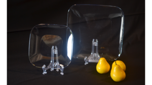 Square Clear Glass Dinner Plate rental Jupiter, FL