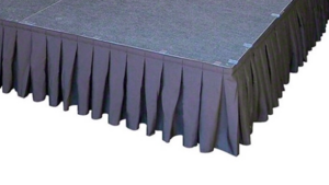 Staging Skirt Per Feet - Black rental Jupiter, FL