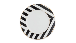 Stiletto Black China Dinner Plate 11" rental Jupiter, FL