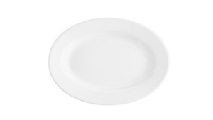White Ceramic Oval Tray 18" X 13" rental Jupiter, FL